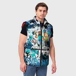 Мужской жилет Minecraft Майнкрафт, цвет: 3D-красный — фото 2