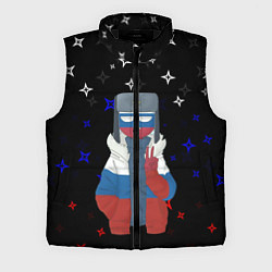 Мужской жилет CountryHumans, цвет: 3D-черный