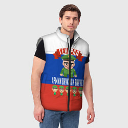 Мужской жилет Генерал Армии Внуков и Внучек, цвет: 3D-светло-серый — фото 2