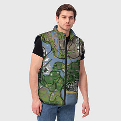 Мужской жилет San andreas, цвет: 3D-черный — фото 2