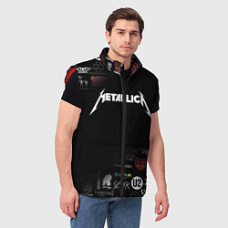 Мужской жилет Metallica, цвет: 3D-красный — фото 2