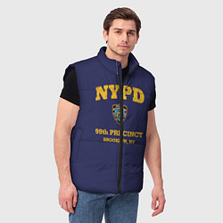 Мужской жилет Бруклин 9-9 департамент NYPD, цвет: 3D-черный — фото 2