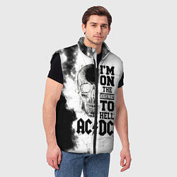 Мужской жилет I'm on the highway to hell ACDC, цвет: 3D-черный — фото 2