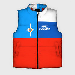 Мужской жилет Флаг МЧС России, цвет: 3D-красный