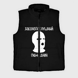 Мужской жилет Законопослушный гражданин, цвет: 3D-черный