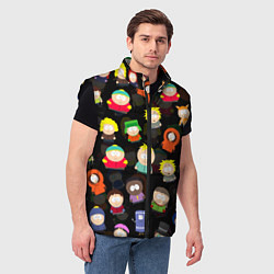 Мужской жилет ЮЖНЫЙ ПАРК, цвет: 3D-черный — фото 2