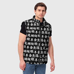 Мужской жилет ИЕРОГЛИФЫ, цвет: 3D-черный — фото 2