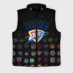 Мужской жилет Oklahoma City Thunder 2, цвет: 3D-светло-серый