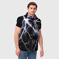 Мужской жилет Молния, цвет: 3D-черный — фото 2