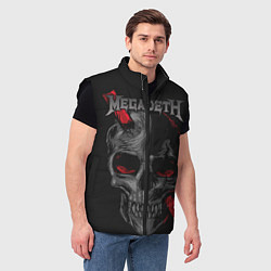 Мужской жилет Megadeth, цвет: 3D-черный — фото 2