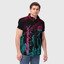 Мужской жилет CYBERPUNK, цвет: 3D-черный — фото 2