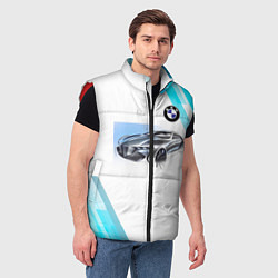 Мужской жилет BMW, цвет: 3D-красный — фото 2