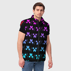 Мужской жилет MINECRAFT CREEPER NEON, цвет: 3D-красный — фото 2