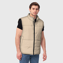 Мужской жилет Бежевая Маска, цвет: 3D-черный — фото 2