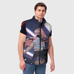 Мужской жилет ЛЮБИМАЯ В МАСКЕ, цвет: 3D-красный — фото 2