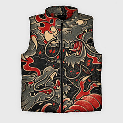 Мужской жилет Dsquared tatoo DRAGON, цвет: 3D-красный