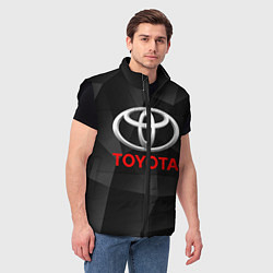 Мужской жилет TOYOTA, цвет: 3D-черный — фото 2