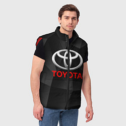 Мужской жилет TOYOTA, цвет: 3D-красный — фото 2