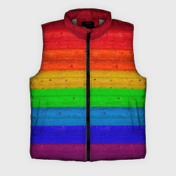 Мужской жилет Разноцветные доски радужный