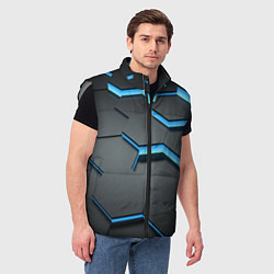 Мужской жилет 3D Плиты, цвет: 3D-светло-серый — фото 2