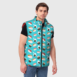Мужской жилет Sushi, цвет: 3D-красный — фото 2