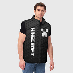 Мужской жилет MINECRAFT МАЙНКРАФТ, цвет: 3D-черный — фото 2
