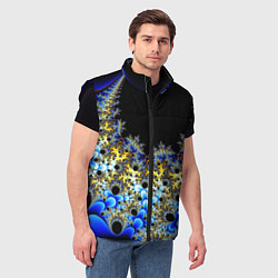 Мужской жилет Фрактальная материя l Fractal, цвет: 3D-черный — фото 2