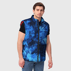 Мужской жилет Blue Abstraction, цвет: 3D-красный — фото 2