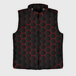 Мужской жилет 3D black & red, цвет: 3D-светло-серый
