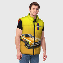 Мужской жилет Ford mustang - motorsport, цвет: 3D-красный — фото 2