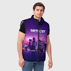 Мужской жилет Detroit Become Human S, цвет: 3D-светло-серый — фото 2