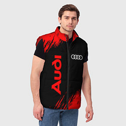 Мужской жилет AUDI АУДИ, цвет: 3D-красный — фото 2