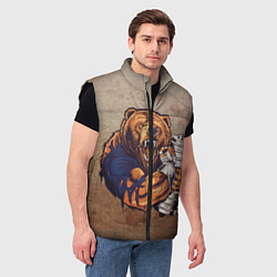 Мужской жилет Силач, цвет: 3D-черный — фото 2