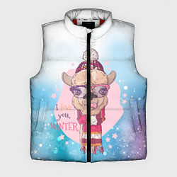 Мужской жилет I love you winter, цвет: 3D-красный
