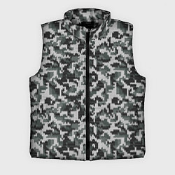 Мужской жилет Вязанный камуфляж, цвет: 3D-светло-серый