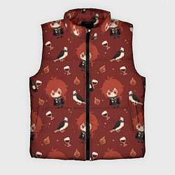 Мужской жилет Genshin Impact, цвет: 3D-красный