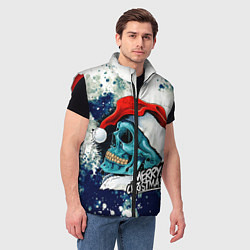 Мужской жилет Death Santa, цвет: 3D-красный — фото 2