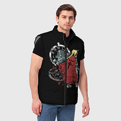 Мужской жилет Стальной Алхимик, цвет: 3D-светло-серый — фото 2