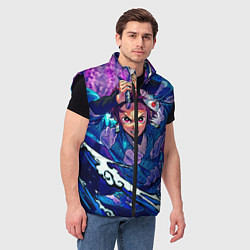 Мужской жилет Танджиро камадо Клинок Демонов, цвет: 3D-черный — фото 2