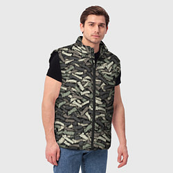 Мужской жилет Камуфляж - Димон, цвет: 3D-черный — фото 2