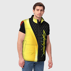 Мужской жилет Cyberpunk 2077 Exclusive S, цвет: 3D-красный — фото 2