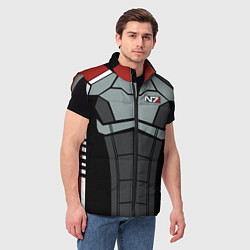 Мужской жилет КОСТЮМ N7 MASS EFFECT N7 М, цвет: 3D-светло-серый — фото 2