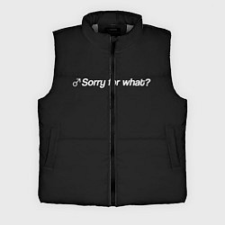 Мужской жилет Sorry for what?