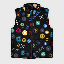 Мужской жилет BITCOIN PATTERN БИТКОИН Z