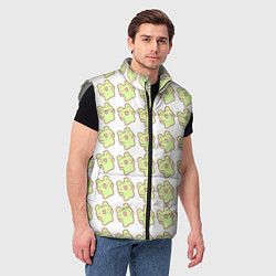 Мужской жилет Счастливые лягушки, цвет: 3D-светло-серый — фото 2