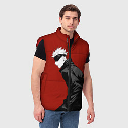 Мужской жилет Годжо Магическая Битва арт02, цвет: 3D-красный — фото 2