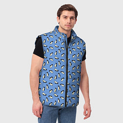 Мужской жилет Пингвины, цвет: 3D-черный — фото 2