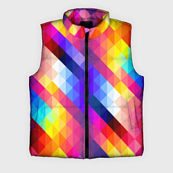 Мужской жилет Пиксельная радуга