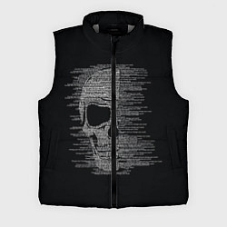 Мужской жилет Череп из текста, цвет: 3D-светло-серый