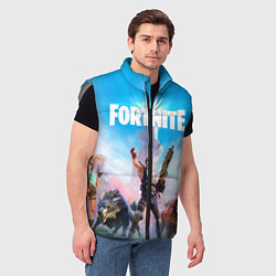 Мужской жилет Fortnite Новая Глава, цвет: 3D-светло-серый — фото 2